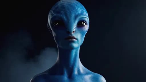 a blue alien